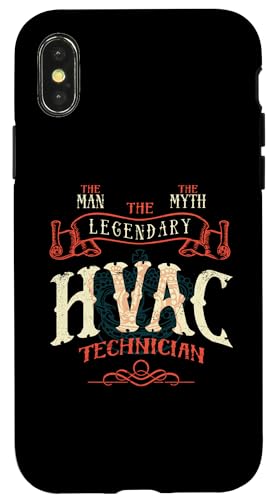 iPhone 15 Pro Max The Man The Myth Hvac Technician AC Tech Repairman Graphic Case
