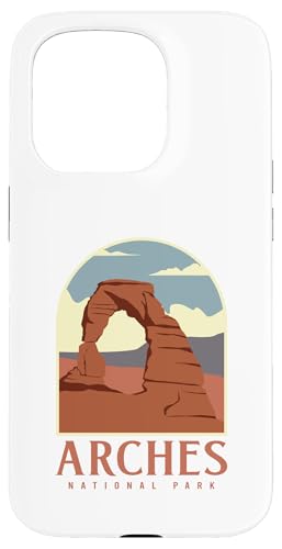 Utah Vintage Retro Hiking Camping Arches National Park �X�}�z�P�[�X iPhone 15 Pro �p