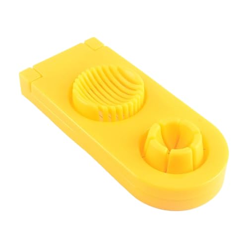 固ゆで卵スライサー - ステンレスワイヤー卵カッター 調理器具 | 2役 食洗機対応キッチン便利グッズ 柔らかい食品 トマト フルーツ マッシュルーム チェリー バナナ 朝食 サラダ レストラン | トマト ソフトフード サラダ キノコ イチゴ バナナに対