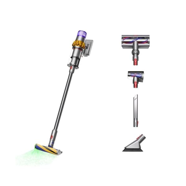 Dyson V15 Detect Plus Cordless Vacuum, Yellow/Nickel