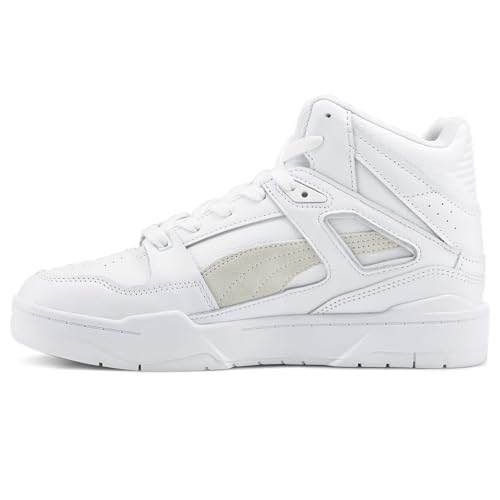 PUMA Mens Slipstream Leather High Sneakers Shoes Casual - White3