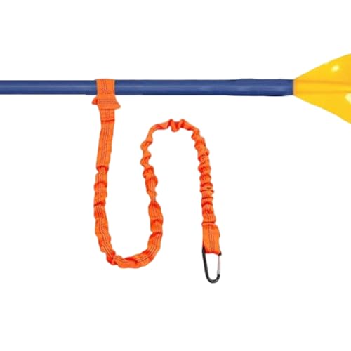 Generico Cerca de 20 kg de remo para kayak elástico de 5 pies, fijaciones de kayak con carabinador | Caño de seguridad reflectante para el tablero al aire libre en camping en canoa de senderismo