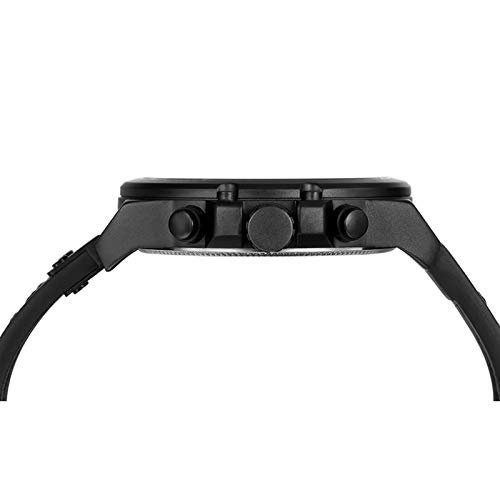 PASOY Dark Brown Chronograph Fashion Trend Multi-Function Waterproof Quartz Watch Leather Strap Military Outdoor Sports Watch