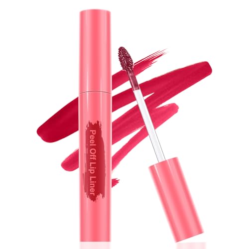 Image of Lip Liner Lip Stain Peel Off Lip Tint Stain Long-Lasting Mauve | Moisturizing, Waterproof & Transfer-proof, Matte Finish, 1 Count, MakeUp for Women