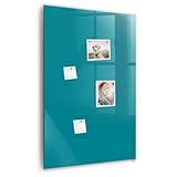 📌 Fixation puissante & accessoires complets : inclus 5 aimants en néodyme ultra-puissants, un marqueur effaçable à sec et une éponge pour tableau blanc – tous adhèrent parfaitement à la surface en verre. Parfait pour les notes, photos et listes de tâches.