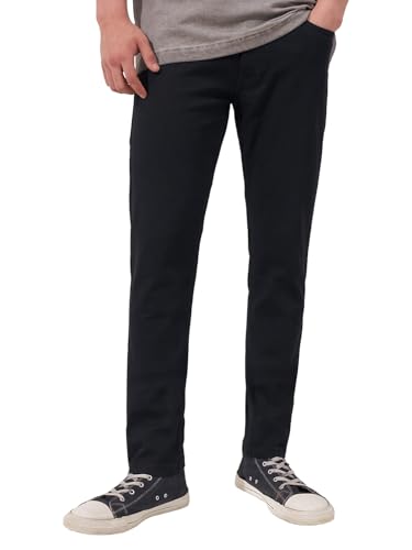 Image of Highlander Mens Slim Fit Denim Jeans for Man | Black Jeans Pant | Stylish Casual Wear for Everyday Comfort |Jeans for Man