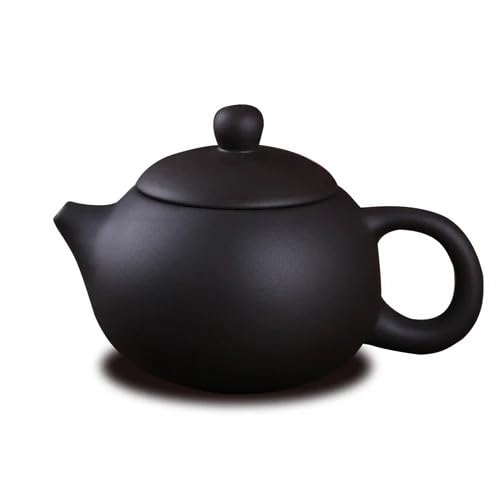 Teiera in ceramica, set da tè portatile per esterni, set da tè con teiera viola, caffettiera, set da tè retrò per la casa, accessori per la cerimonia del tè cinese, teiera da 140 ml (140 ml-02)