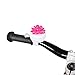 DRBIKE Kids Bike Bell for Girls, Replacement Bicycle Handlebar Bell with Plastic Flower, Cute Bike Safe Cycling Ring Horn, Kids Bike Accessories Pink