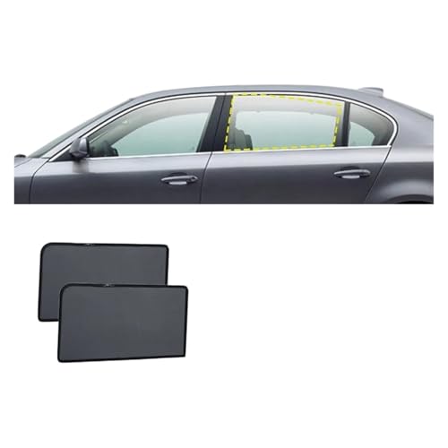 �ƌ݊���������BMW 5 �V���[�Y E60 2003-2010 520li 523li 528Li 530li ���C�Ԃ̃T���V�F�[�h�t�����g�K���X�J�[�e���T�C�h�E�B���h�E�T���V�F�[�h(Side Rear-2PCS)