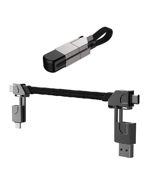 Omana 4-in-1 Multi Charger Cable USB Keychain