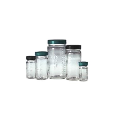 Qorpak GLA-00845 Graduated Medium Round Bottle with 48-400 Neck Finish, 4 oz, Clear (Pack of 24)