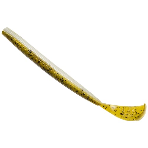 Strike King (RGCUT56-47) Rage Cut-R-Worm 6 Fishing Lure, 47 - Green Pumpkin Pearl Belly, 6