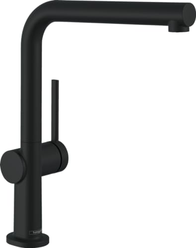 hansgrohe Talis M54 Mitigeur de cuisine 270, 1 jet, noir mat, 72840670