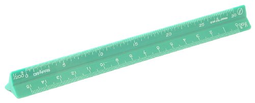 Dorapasu echelle couleur triangle 15cm 16244 vert regle de geometrie stable