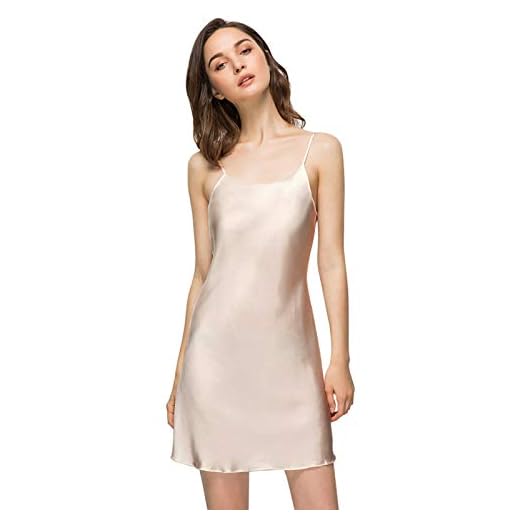 Miqieer Women Full Slip, Satin Silk Blend Scoop Neck Slip Cami Dress Nightwear (O-Nude, X-Small)