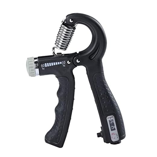 Hand Grip Fortalecedor De Mãos Resistência Ajustável De 5 Kg a 60 Kg Com Contador Premium Fisioterapia Tendinite E Treino Para Hipetrofia De Antebraços - TYDA