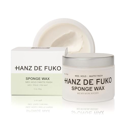 Hanz de Fuko Premium-Haarstyling-Schwamm, Hochleistungs-Haarwachs, halbmattes Finish, 56 g/57,14 ml