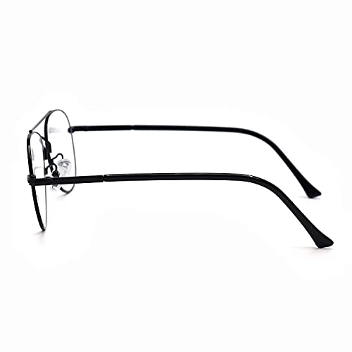 Image of Roshfort Aviator Specs For Men Women light weight Metal Spectacle Frame Eye Strain Protection Computer Glasses Medium