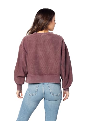 Image of chicka-d NCAA womens Corded Boxy Pullover
