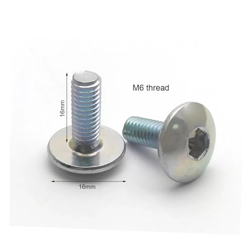 Tornillos M6 de cabeza plana para fijar carenado de moto y scooter en verde militar 2