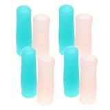 Healvian 8pcs Manicure Protective Sleeves for Cuticle Scissors Nail Scissor Cover Professional Beauty Tool Cover Silicone Nipper Tool Pedicure Sleeves