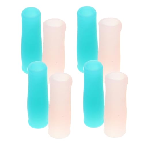 Healvian 8pcs Manicure Protective Sleeves for Cuticle Scissors Nail Scissor Cover Professional Beauty Tool Cover Silicone Nipper Tool Pedicure Sleeves