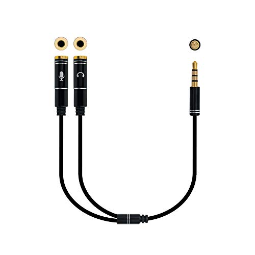 CABLE ADAPTADOR AUDIO NANO CABLE JACK 3.5/M - 2XJACK 3.5/H 30CM
