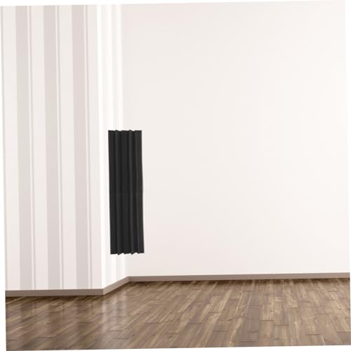 Levemolo 3pcs Bass Trap Panel Acústico de Alta Densidad para Aislamiento Sonoro en Teatros en Casa, KTVs y Estudios, Fácil de Instalar, Esquina, Retardante al Fuego Negro miniatura 5