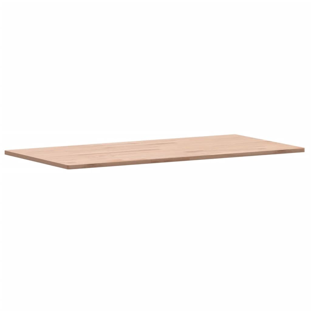 vidaXL Tablero Rectangular, Superficie de Mesa Auxiliar, Tablero de Repuesto, Tablero de Mesa de Bar, Madera Maciza de Haya 80X40X1,5 cm