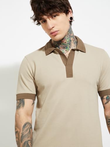 Image of Max URB N Men Colourblocked Polo T-Shirt