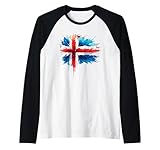 Photo Gallery iceland flag icelander icelanders maglia con maniche raglan Photo Gallery iceland flag icelander icelanders maglia con maniche raglan