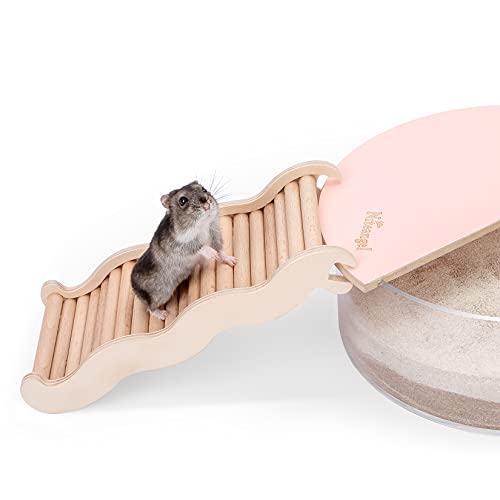 Niteangel Hamster Climbing Toy Wooden Ladder Bridge for Hamsters Gerbils Mice and Small Animals (Medium - 8.26'' L) by Niteangel - Image 5