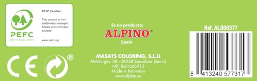 Estuche Lápices de Madera Alpino Trimax 120 unidades con diseño triangular ergonómico 6