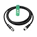 HangTon Cognex Checker 201/202 Power I/O Extension Cable M12 A-Coded 12 Pin Male to Female for Industrial Actuator Sensor Automation in-Sight 7000 8000 1M