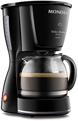 Cafeteira Elétrica Mondial Dolce Arome Black 18 Xícaras 110V