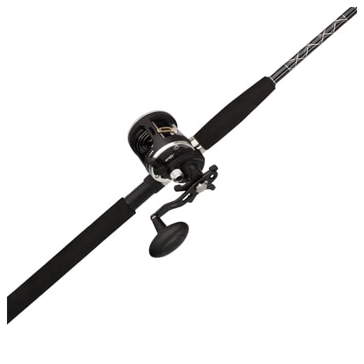 PENN 7’ Rival Level Wind Fishing Rod and Reel Conventional Combo, 7’, 1 Graphite Composite Fishing Rod with 2 Reel, Durable, Break Resistant and Lightweight
