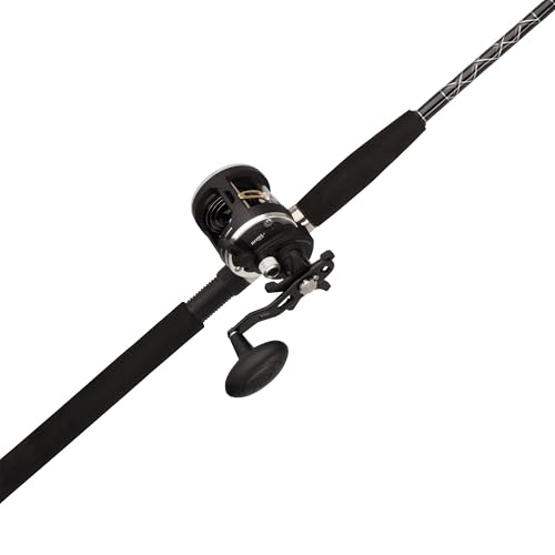 PENN 7’ Rival Level Wind Fishing Rod and Reel Conventional Combo,...