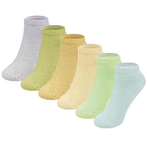 Image of MAGIARTE Womens Cotton Ankle Socks Low Cut Athletic Casual Mutil Color No Show Running Socks for Women