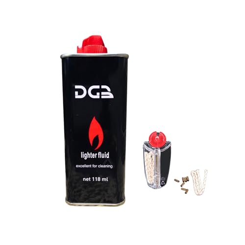 La Mejor Recopilación de Recambio de mecha disponible en línea. 42 MSSOL MY SHOPPING STORE ONLINE Kit de Mantenimiento para Encendedor, Fluido 118ml, Mecha Original y 6 Piedras Genuinas, Accesorios de Repuesto