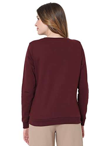 Image of VERO MODA Women's Cotton Crew Neck Sweatshirt