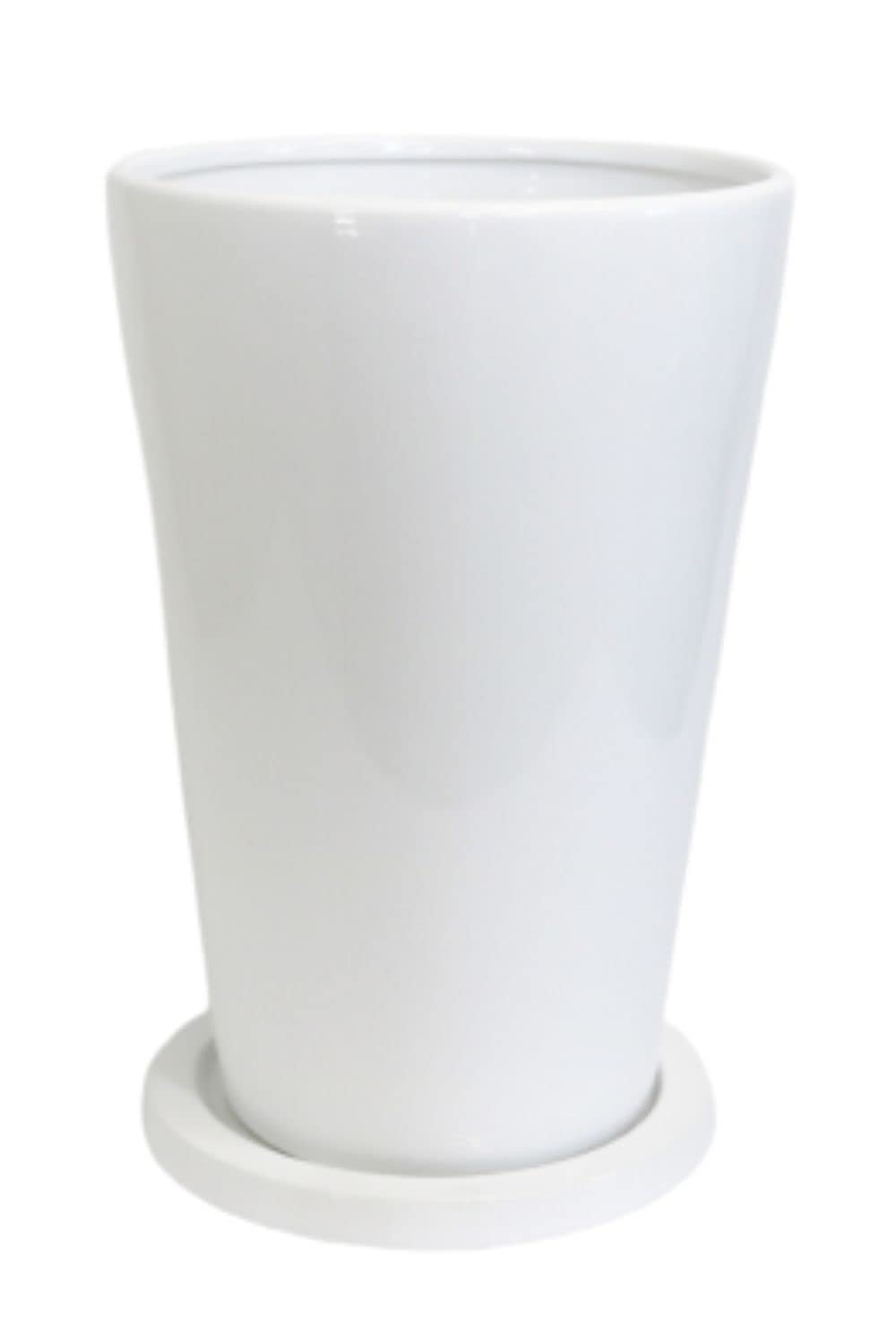 Amazon.co.jp: onajimi 植木鉢 プランター 鉢 陶器 円柱 ホワイト 白