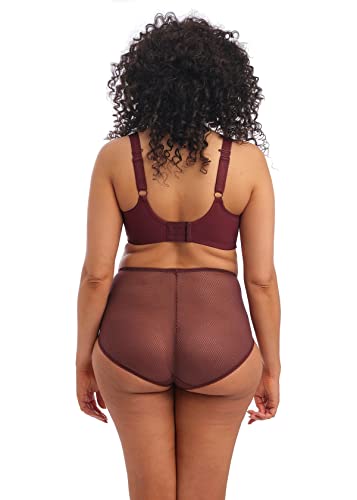 Elomi Women's Plus Size Charley Embroidered Underwire Plunge Bra, Jet, 40H #TOP2