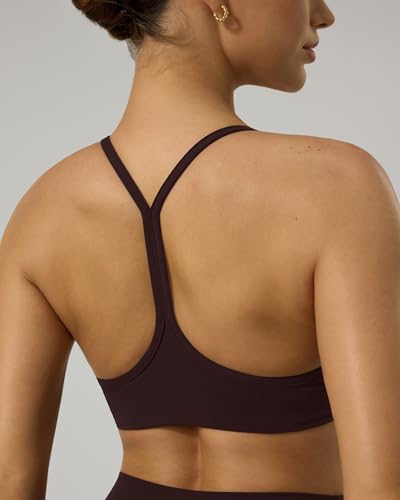 Image of PAVOI ACTIVE Yoga Racerback Bras for Women - Buttery Soft Low Support Scoop Neck Y-Back Thin Strap Sports Bra - FlexFlow