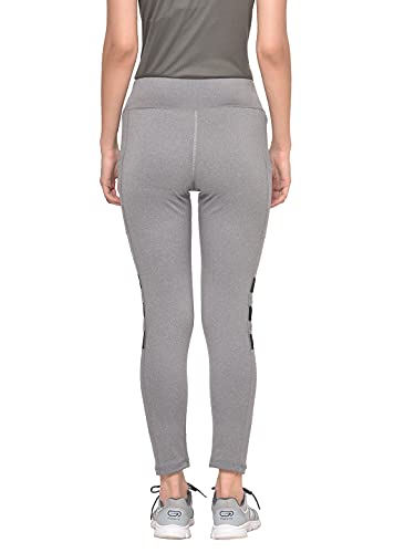 Image of CHKOKKO Women's High Rise Regular Fit Polyester Blend Sports Leggings (JSSTIGHT)