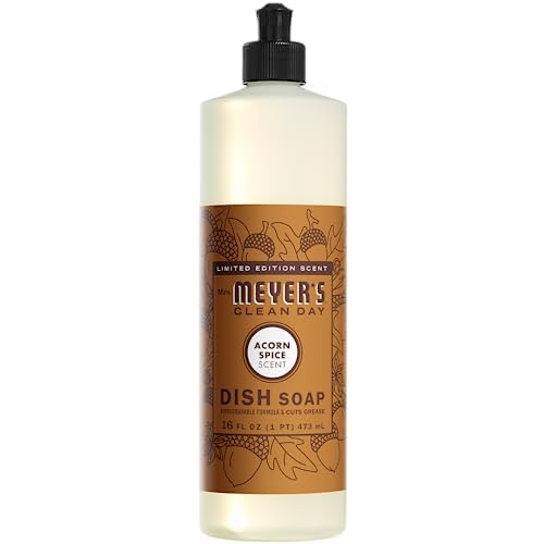 MRS. MEYER'S CLEAN DAY Variety, 1 Mrs. Meyer's Liquid Hand Soap, Acorn Spice, 12.5 OZ, 1 Mrs. Meyer's Liquid Dish Soap, Acorn Spice, 16 OZ, 1 CT Variety Pack