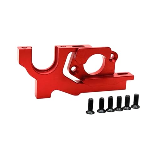 kowaku 1:10 RC Car Motor Bracket Motor Mounting Easy to Replace RC Car Replacement Part RC Car Upgrade Accessories for 104072 104002, Red