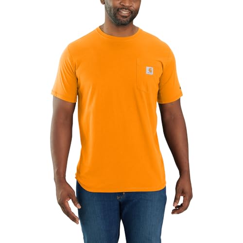Image of Carhartt Men's Force Relaxed Fit Midweight Short-Sleeve Pocket T-Shirt