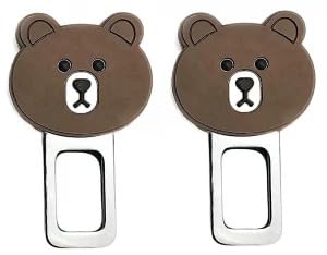 AGBO 2-Pack Cartoon Seat Belt Buckle Booster (BPA Free)-Raises Your Seat Belt for Easy Access - Stop Fishing for Buried Seat Belts - Makes Receptacle Stand Upright for Hassle Free Buckling (Design-8)