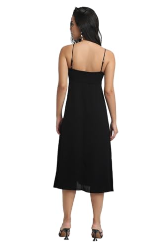 Image of Forever 21 Women Solid Fitted Knee Length Dress