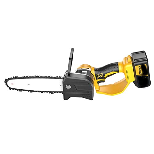 ROSG Elektrische Mini-Kettensäge, 21-V-Kettensäge, 13,12-Zoll-Ketten-Kupfermotor, 15/30-AH-Lithiumbatterie und schnelles…
